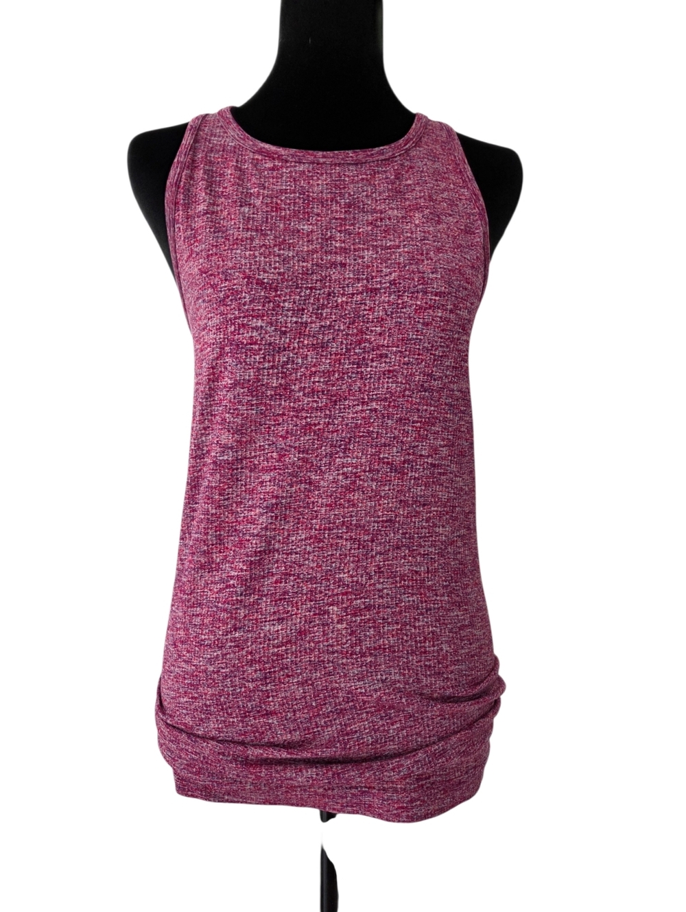 Athleta 228954 Athletic Razerback Tank in Heathered Marled Raspberry